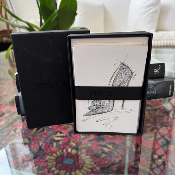 Jimmy Choo Ladies Mini Set Perfume Variety Sample Gift Set  Jimmy Choo Stationary Set 12 Cards 4 Designs New in Box